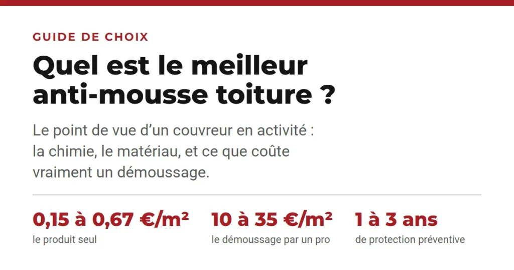 Meilleur anti-mousse toiture : le guide d’un couvreur